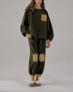 Fleece Color-Block Set - ForestGreen, S image
