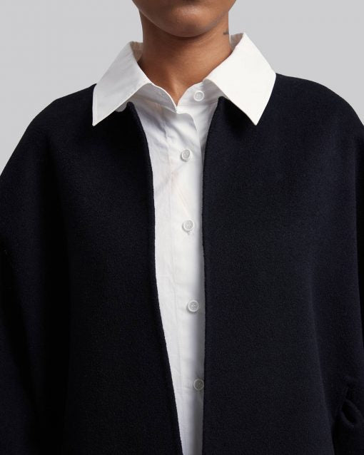 Cashmere Short Wrap Coat image 3