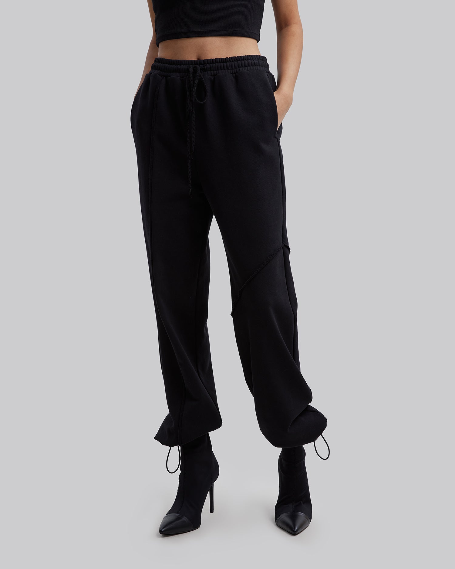 Roomy Sweatpants in Black image 2