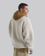 Fleece Hoodie with Half-Zipper image 3