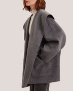Wide Sleeve Short Wool Wrap Coat image 2