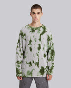 Cotton Pull-Over in Green &amp; Grey image 1