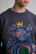 Crewneck With Teddy-Bear Graphics image 3
