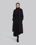 Belted Raw-Edge Wool Coat image 1