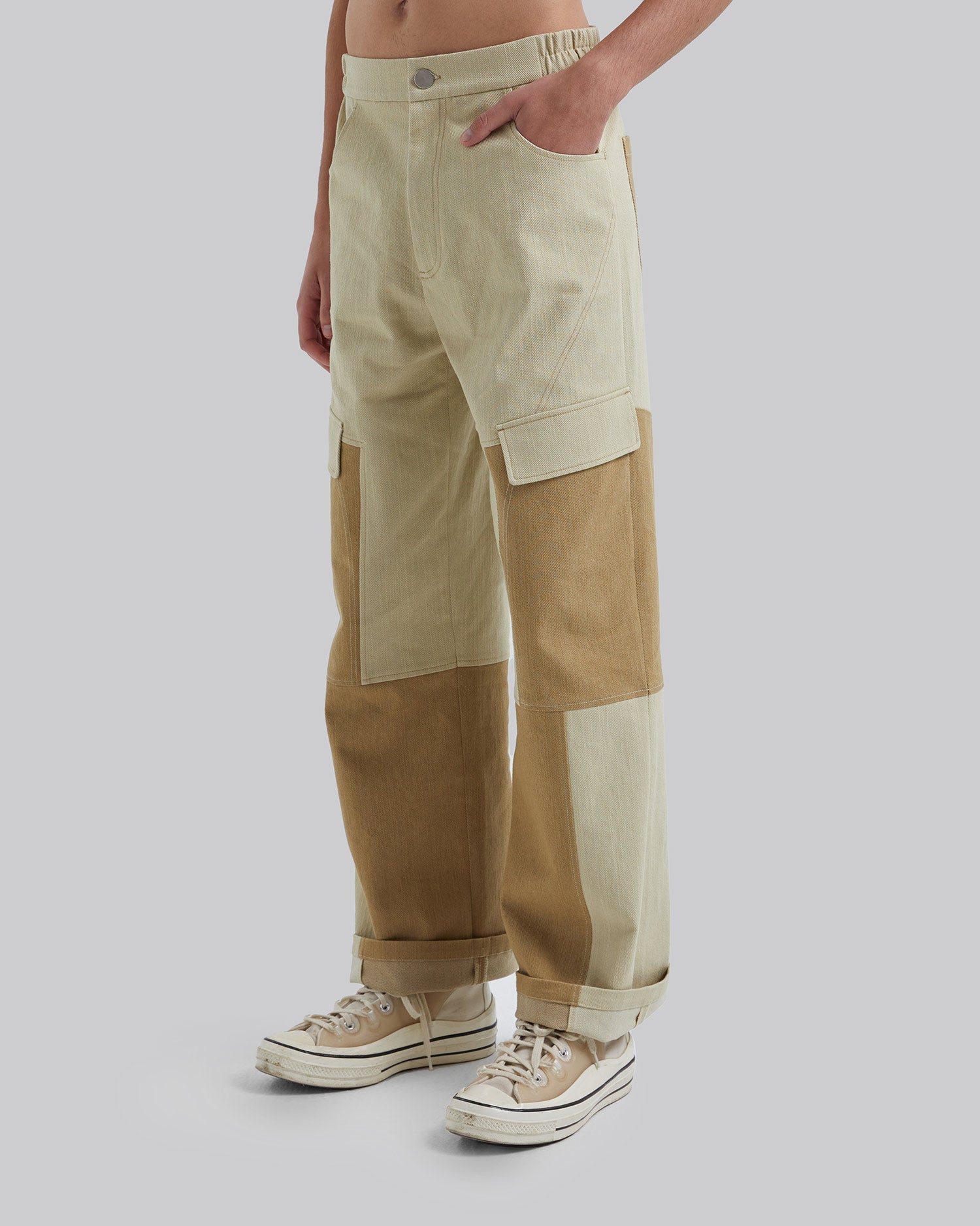 Patchwork Khaki Pants image 5