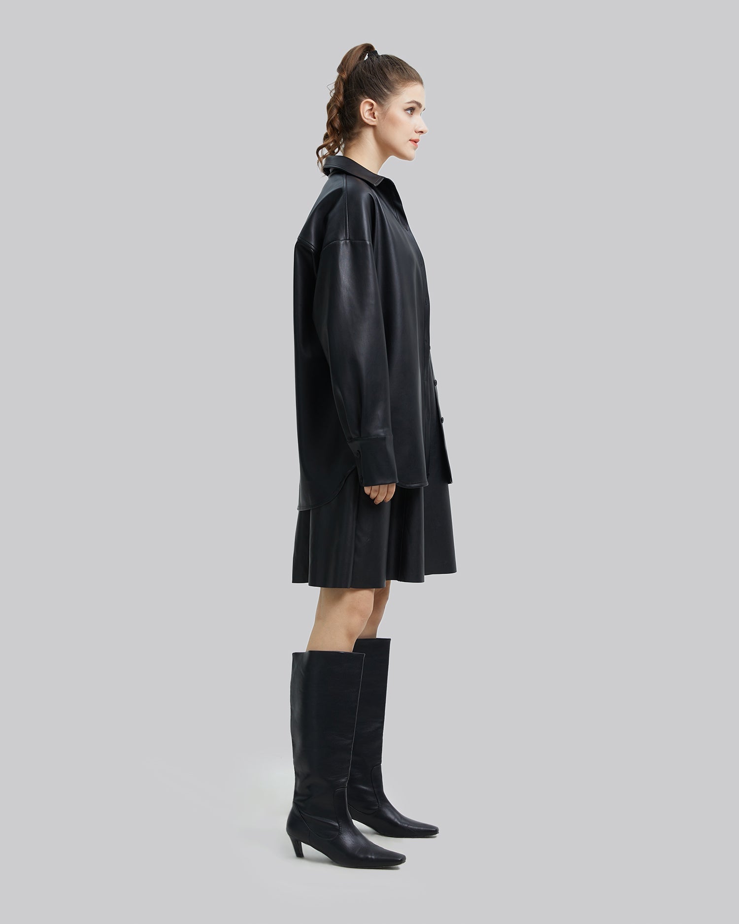 Faux-Leather Shirt image 3