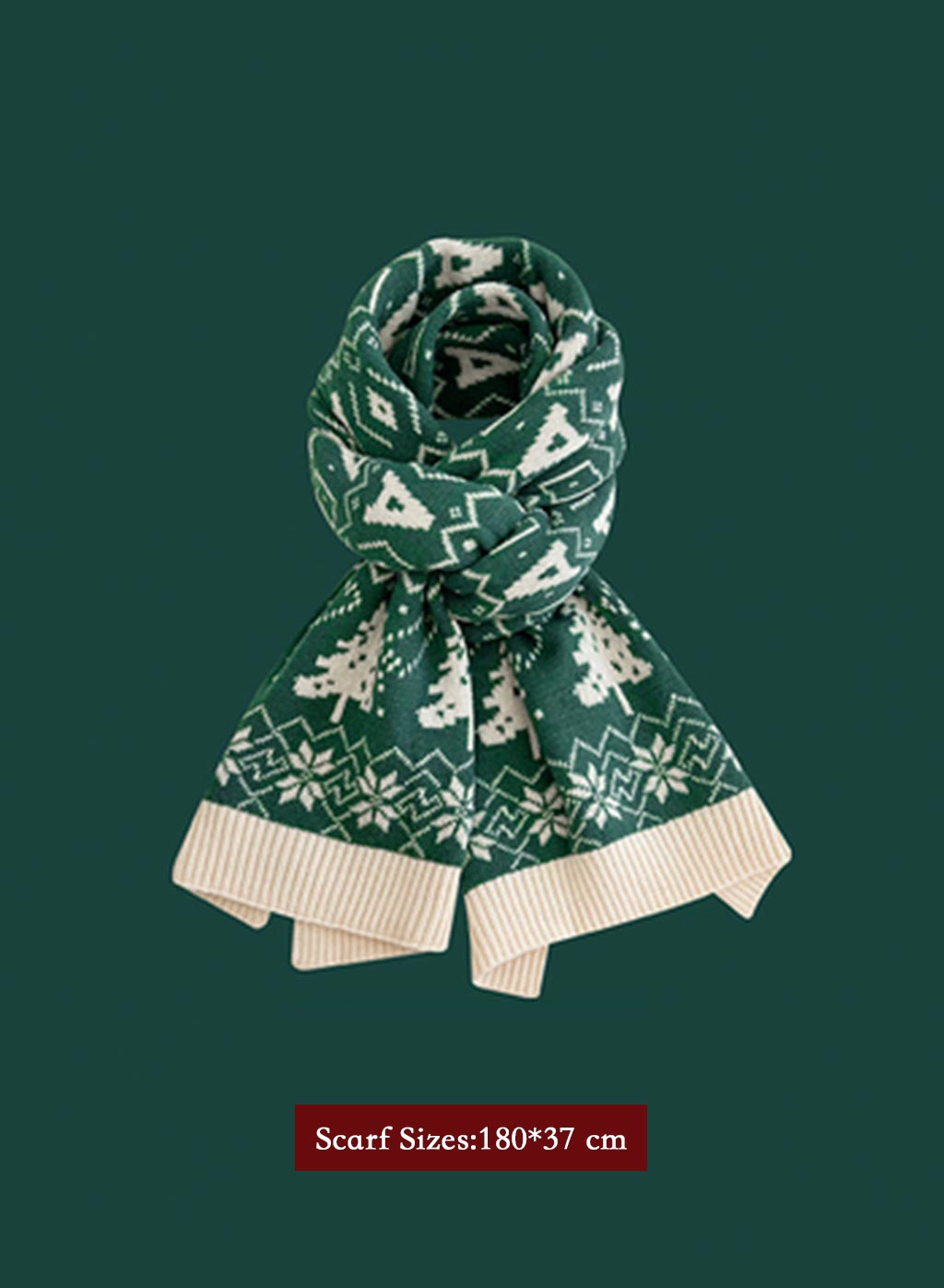 Winter Retro Warm Christmas Plaid Scarf - Lemon Yellow, OS image