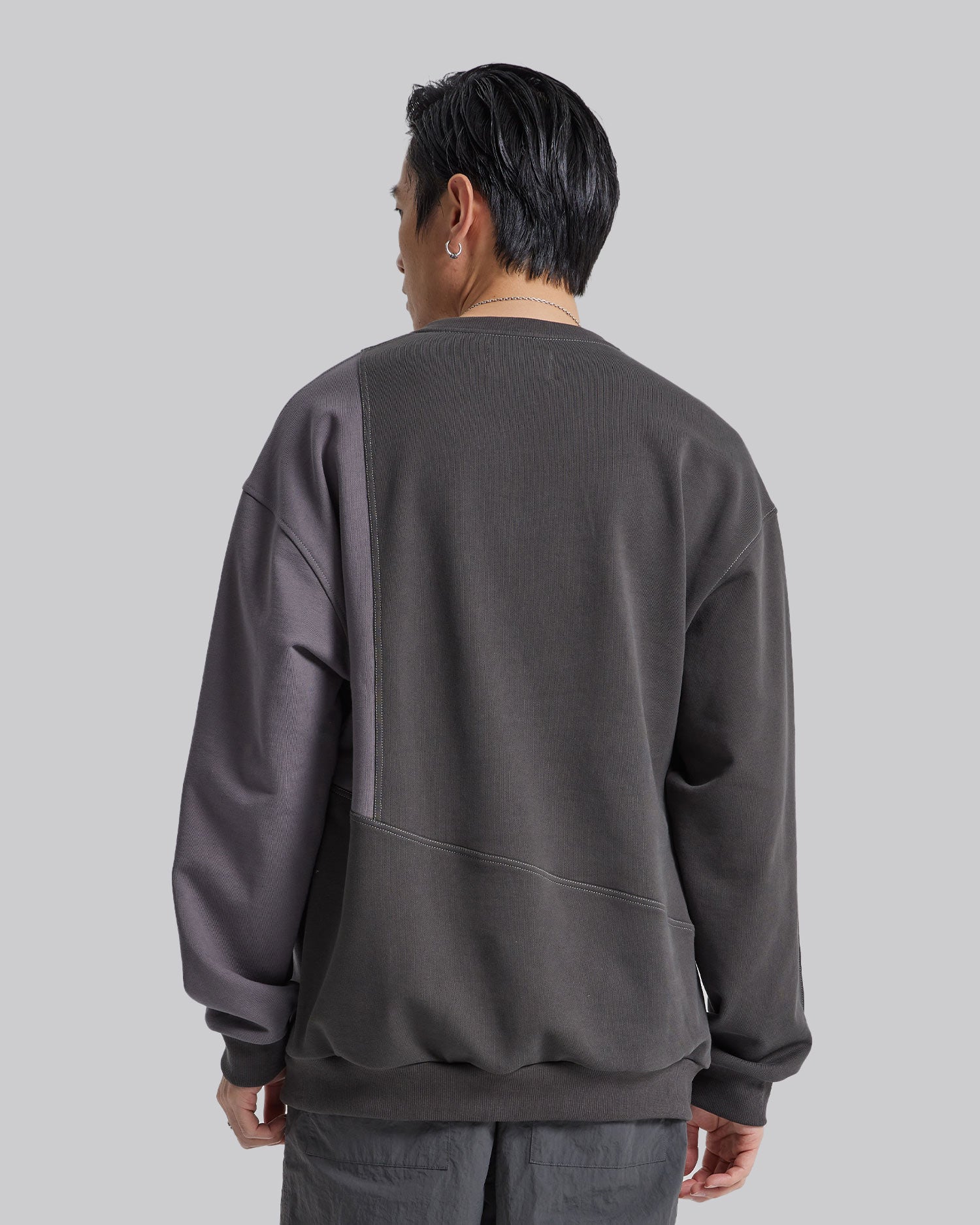 Half Paneled Two-Tone Sweatshirt image 4
