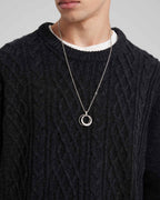 Wool-Cashmere Woven Detail Sweater image 3