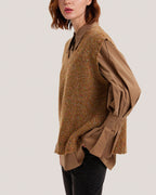 V-Neck 100% Wool Sweater Vest image 2
