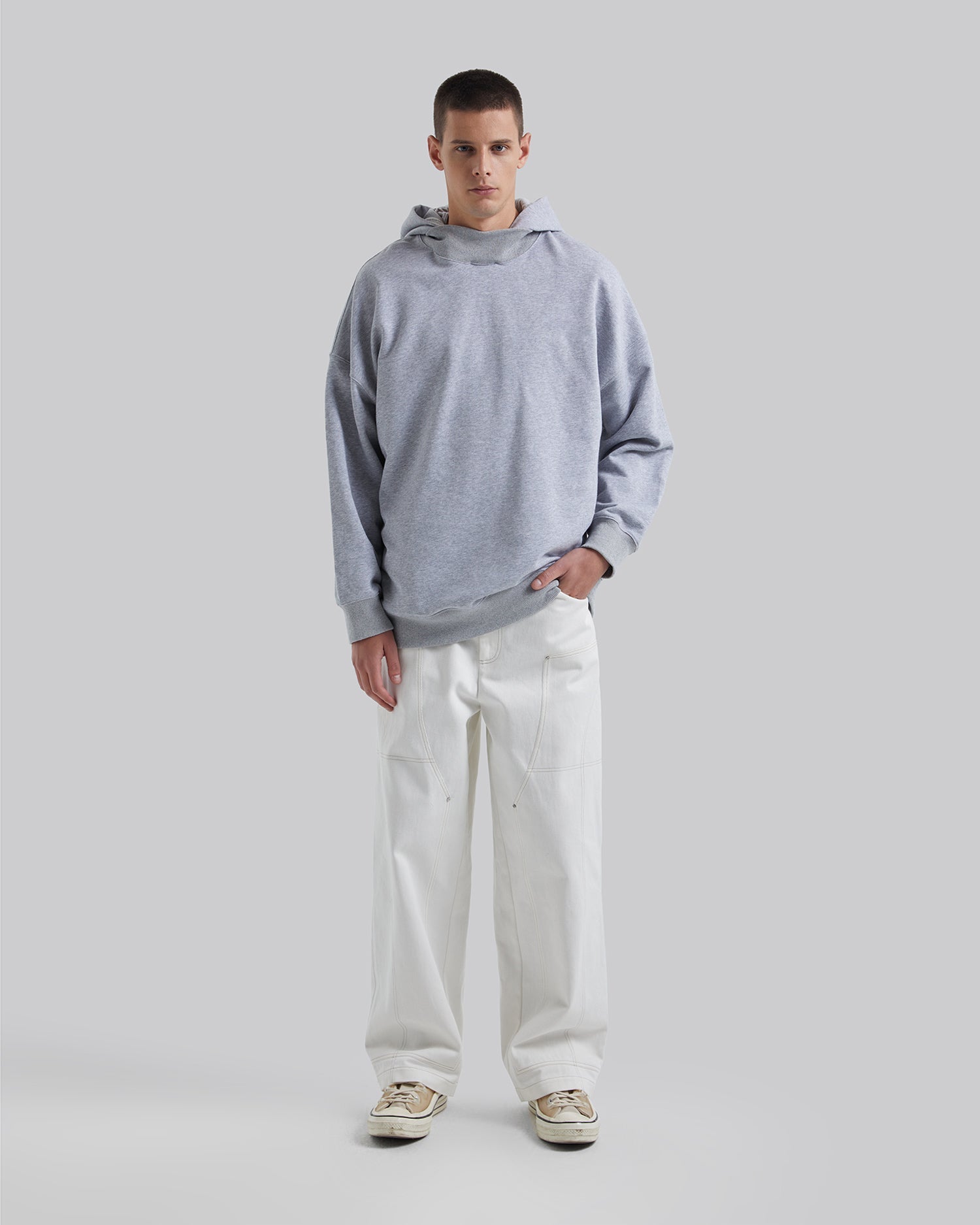 Cotton Oversized Letter Hoodie image 1