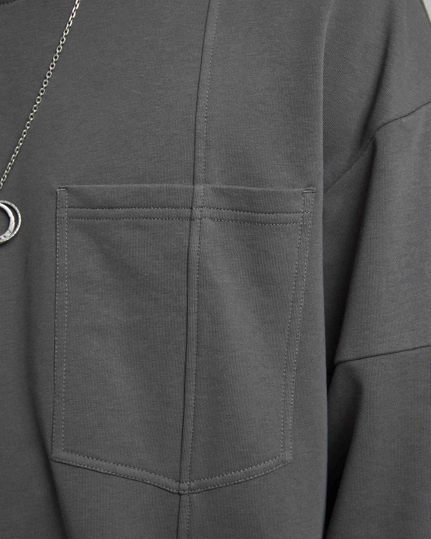 High Neck Asymmetric Sweatshirt image 5