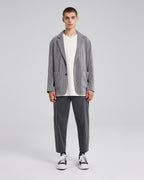 Vertical Ribbed Blazer - Grey, L image