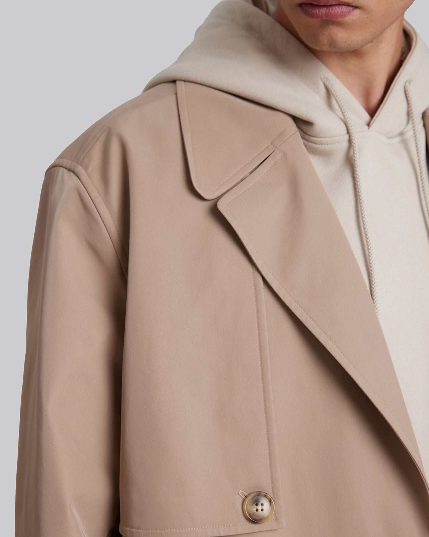 Long Coat with Detachable Cape image 5