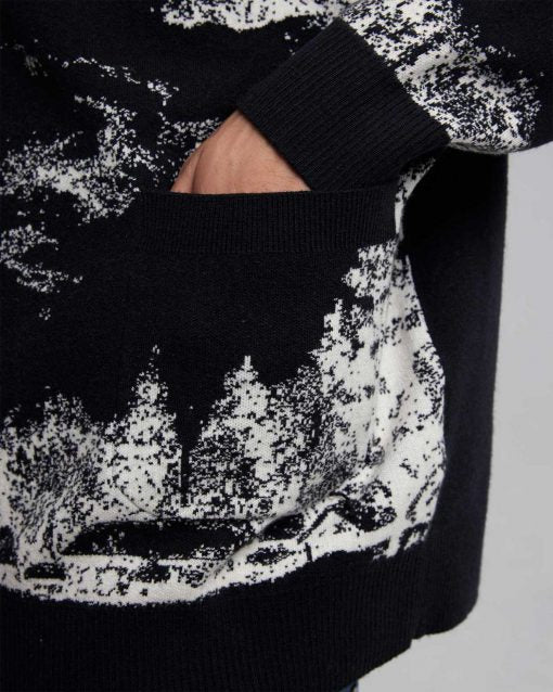 Buttoned Cardigan With Graphics image 3