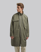 Drawstring Multi-Pocket Long Coat image 1