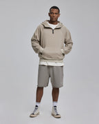 Raw-Edged Gym Shorts - Grey, S image