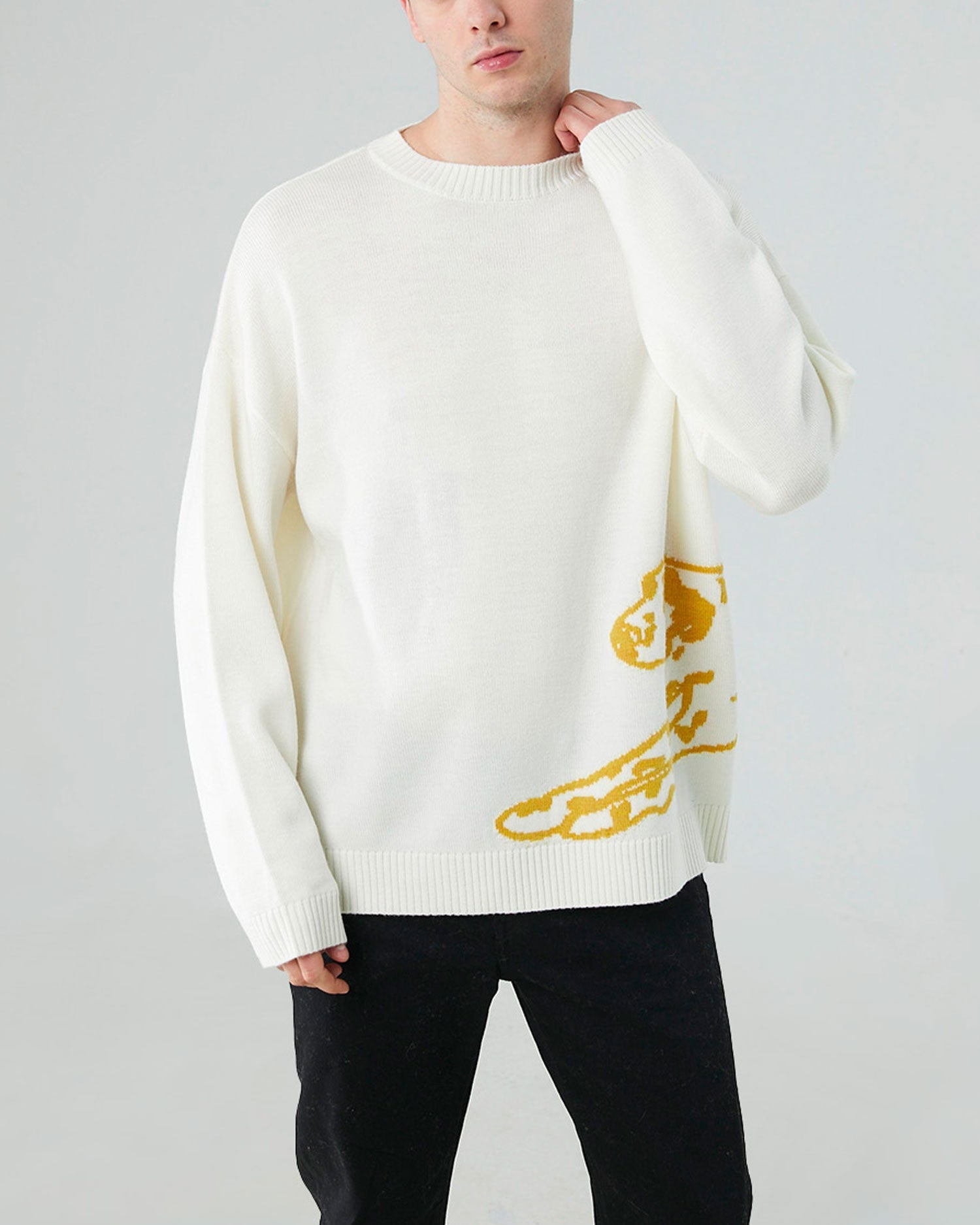Pure Wool Print Sweater image 0