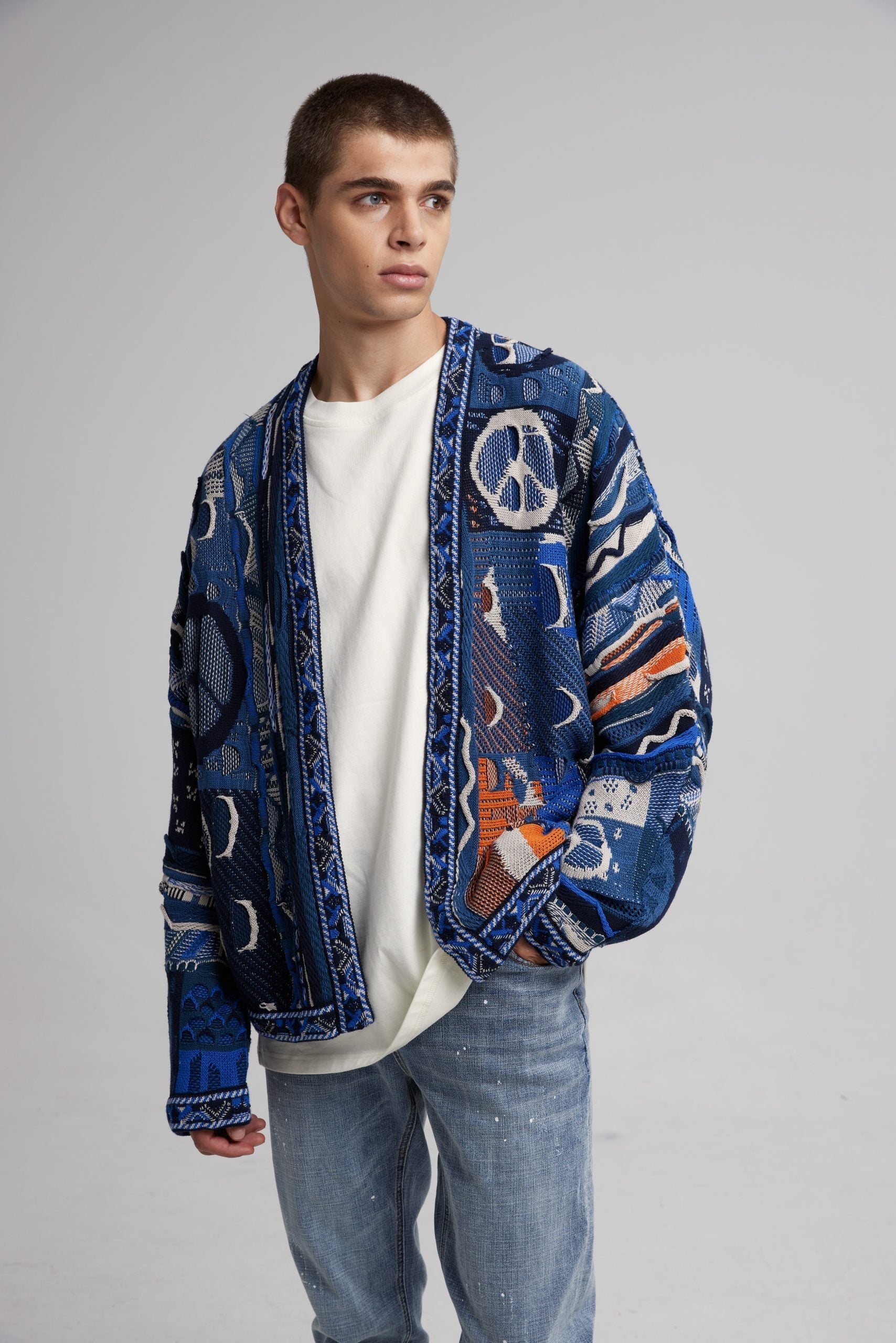 Sweater With Cut-Out Graphics image 1