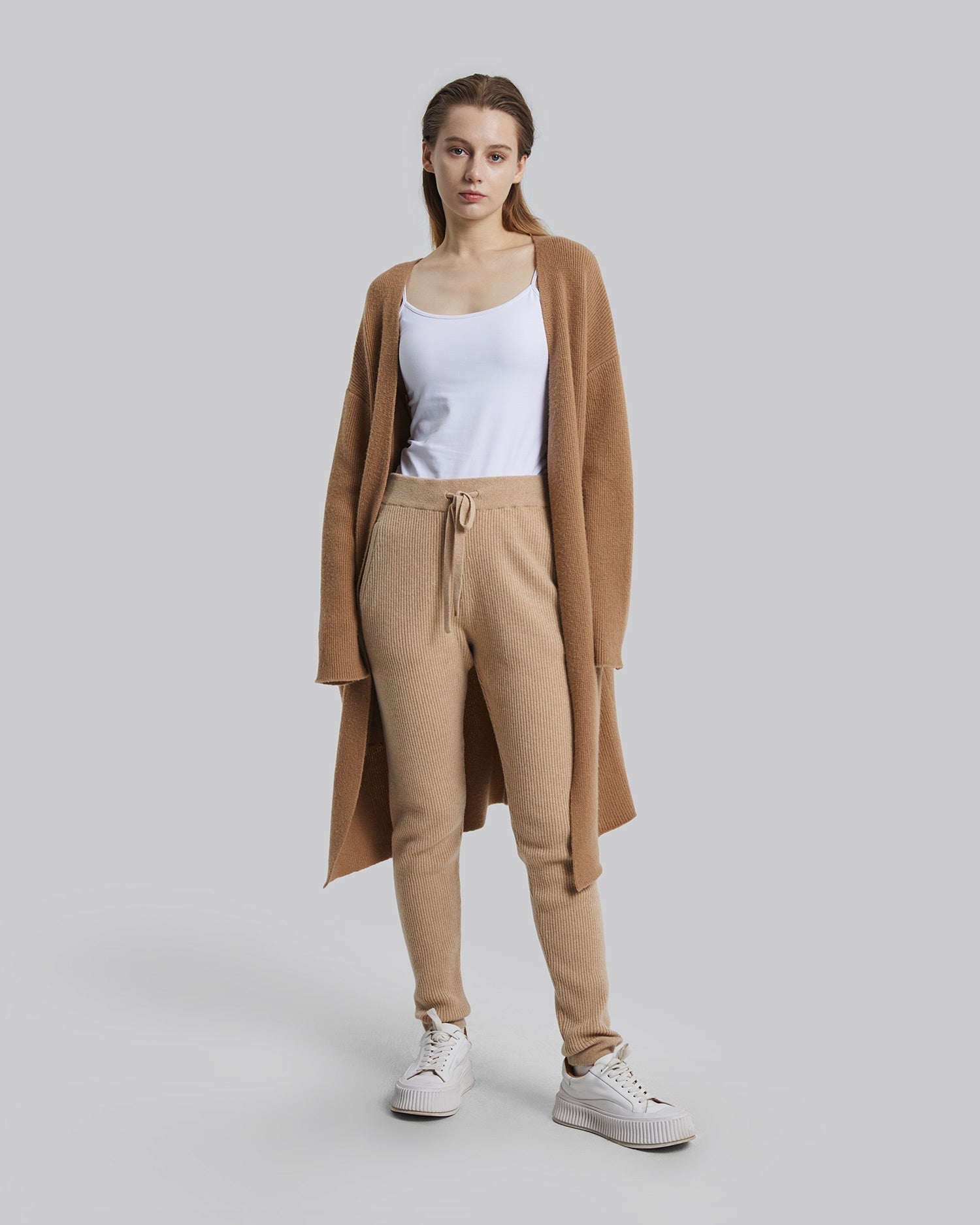 Ribbed-Knit Cashmere Sweatpants image 2