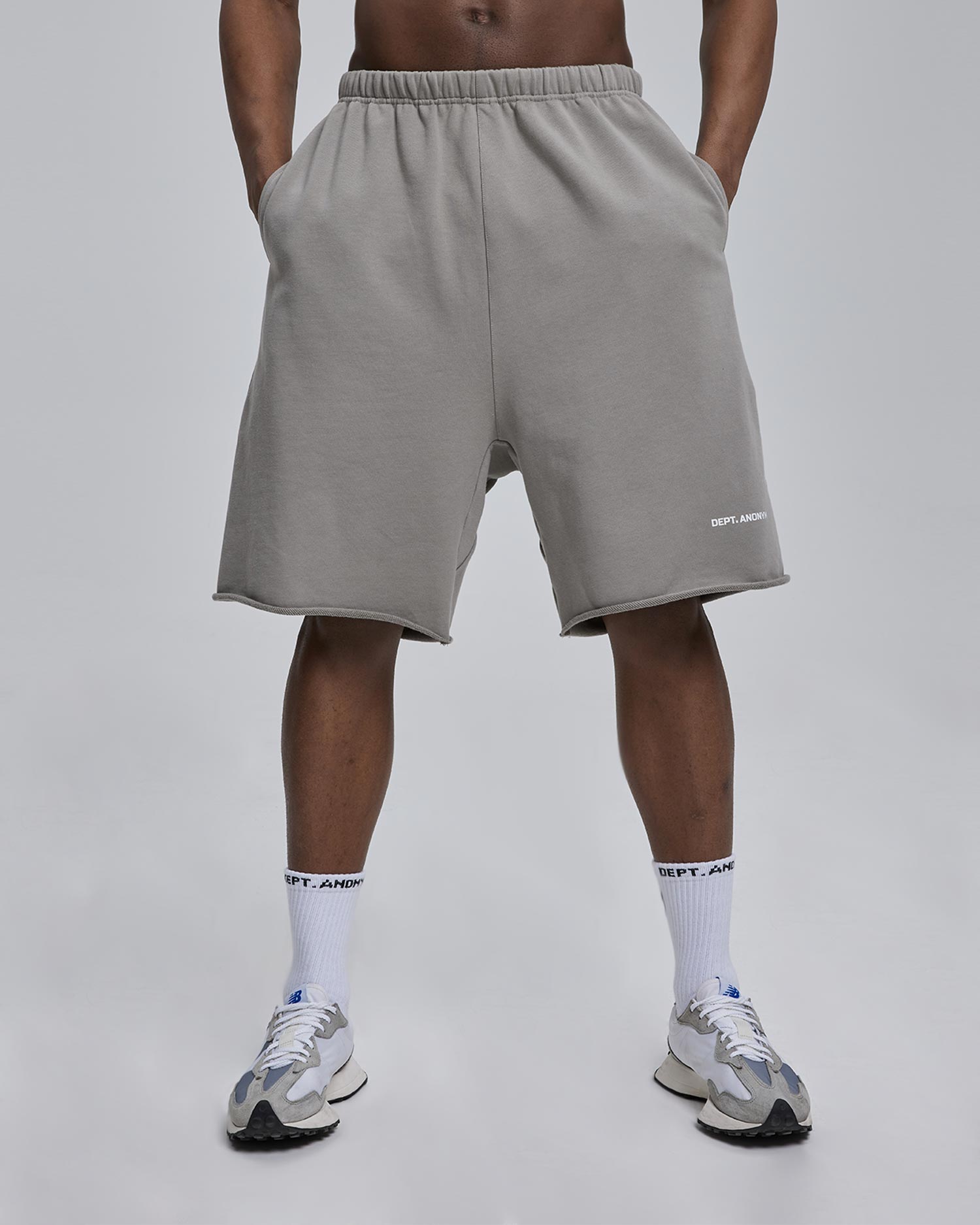 Raw-Edged Gym Shorts image 1