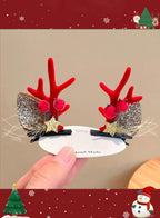 Special Christmas moose headdress - Tuscany Red, OS image