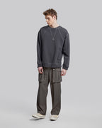 Drawstring Cargo Pants - Grey, S image