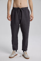 Light Linen Pants - Charcoal, L image