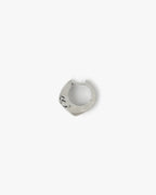 Silver Carved Hoop Earring image 3