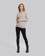 Round-Neck Camel Hair Wool Blend Sweater image 0