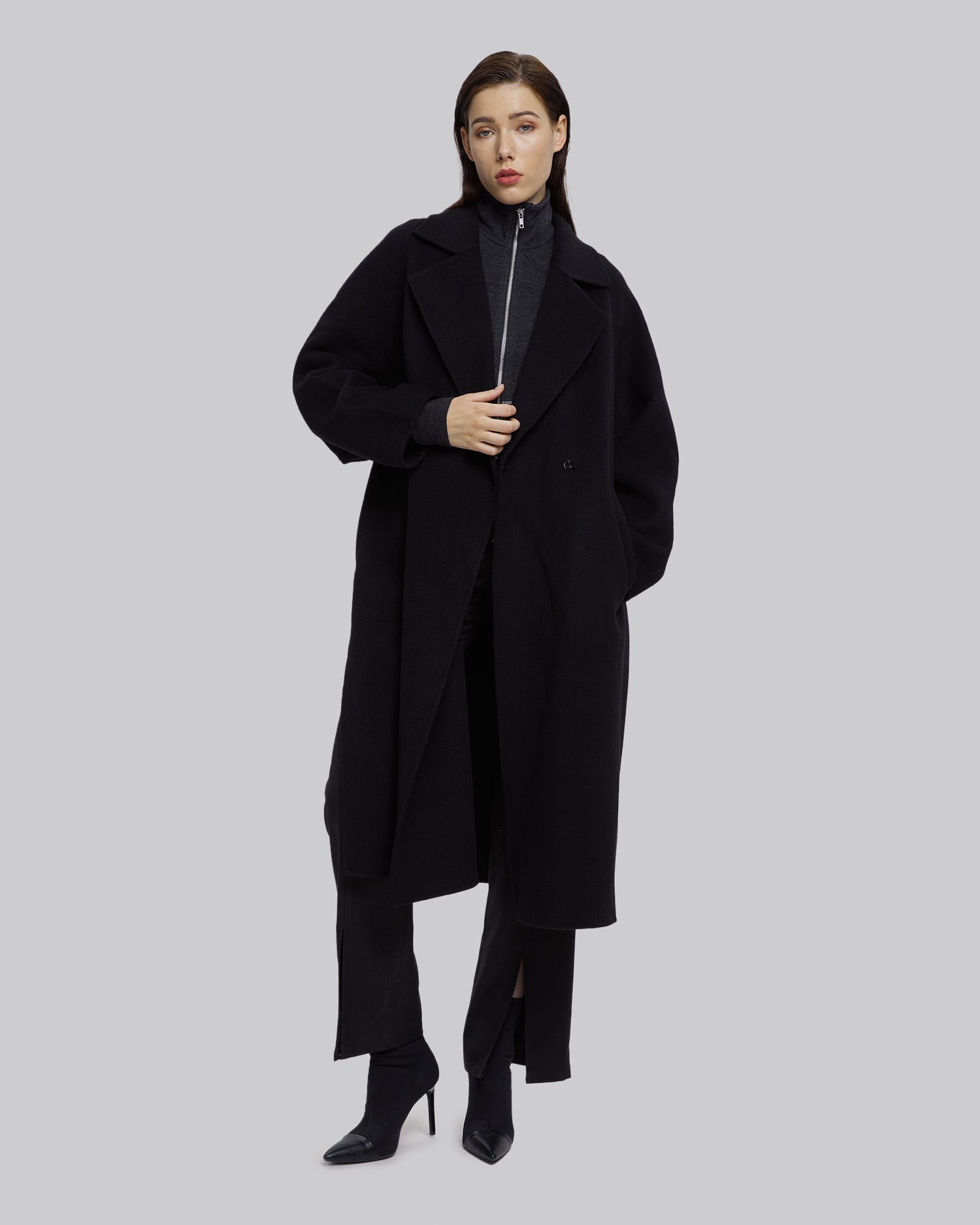 Wool Notched Lapel Coat image 0
