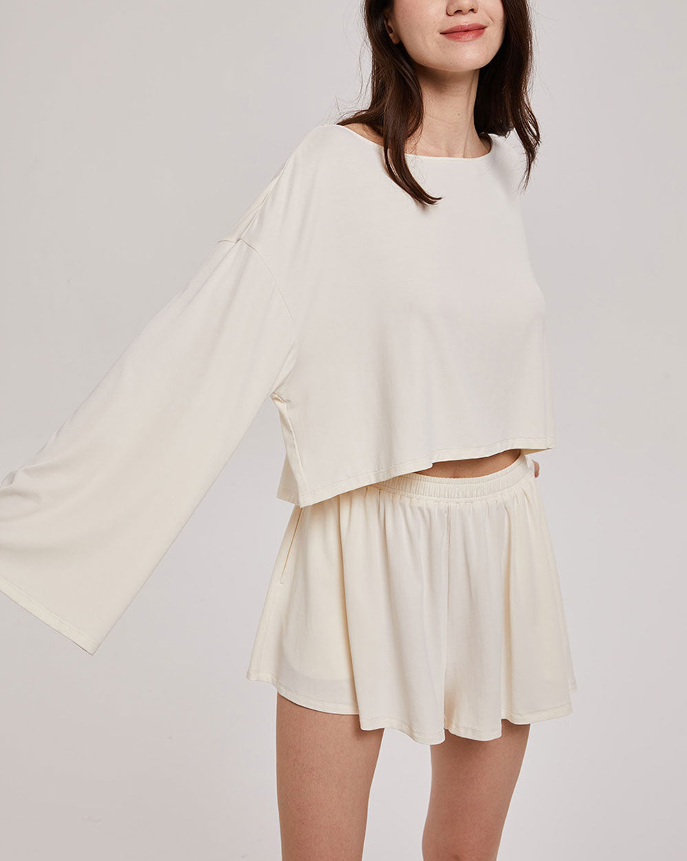 Modal Top & Shorts PJ Set image 2