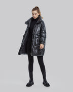 Water-Resistant Puffer Jacket - Black, XL image