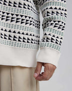 Triangle Pattern Ribbed Sweater image 5