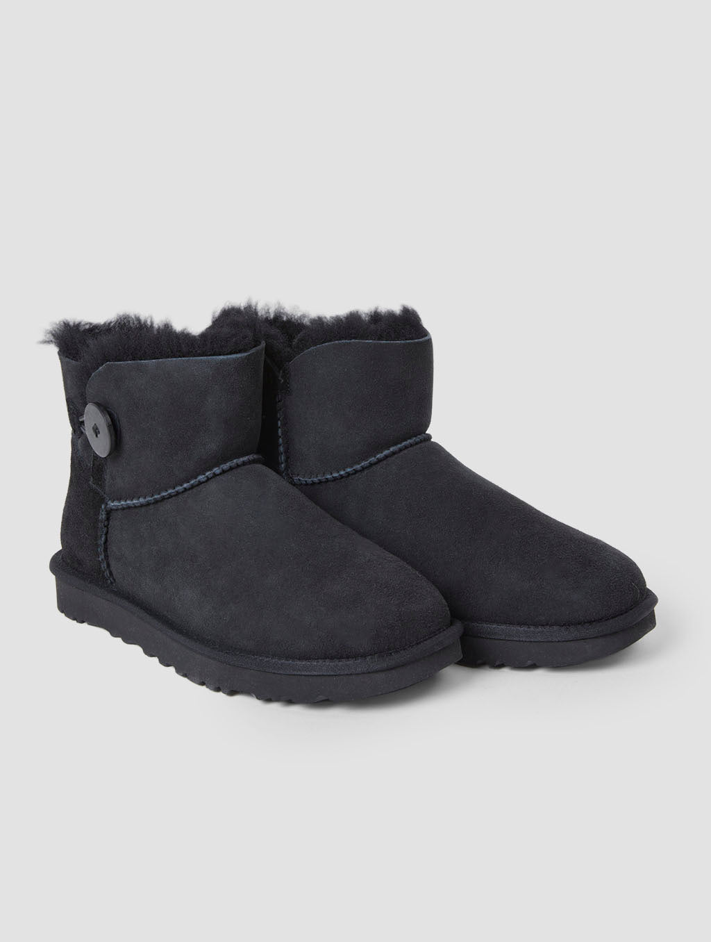 Comfy Button Snow Boots - Black, 8 image