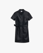Faux-Leather Short-Sleeve Jacket image 0