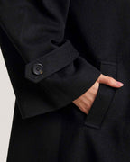 Pointed Collar Wool-Cashmere Long Coat image 6