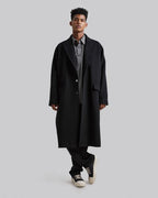 Cashmere Cocoon Overcoat - Black, L image