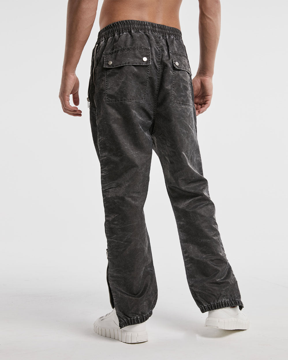 Side Zipper Joggers With Zipper Pockets image 4