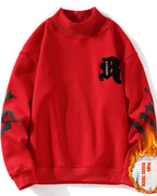 Rabbit Cotton Crewneck Sweatshirt - Scarlet Red, XXXL image