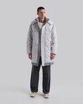 Elbow-Patch Long Down Jacket image 2