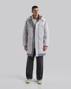 Elbow-Patch Long Down Jacket image 2