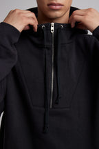 Half-Zippered Paneled Hoodie image 3