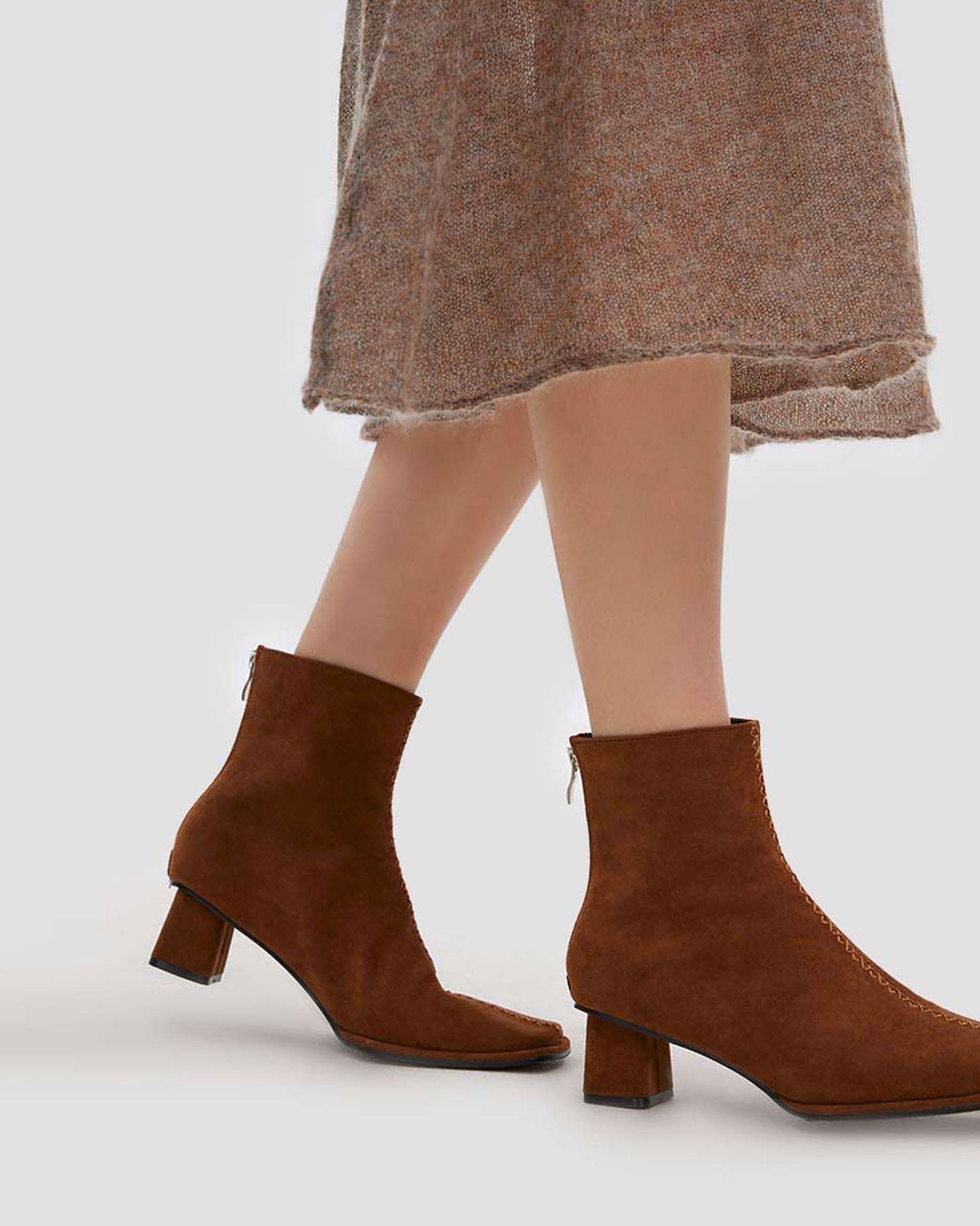 Suede Stitching Boots image 6