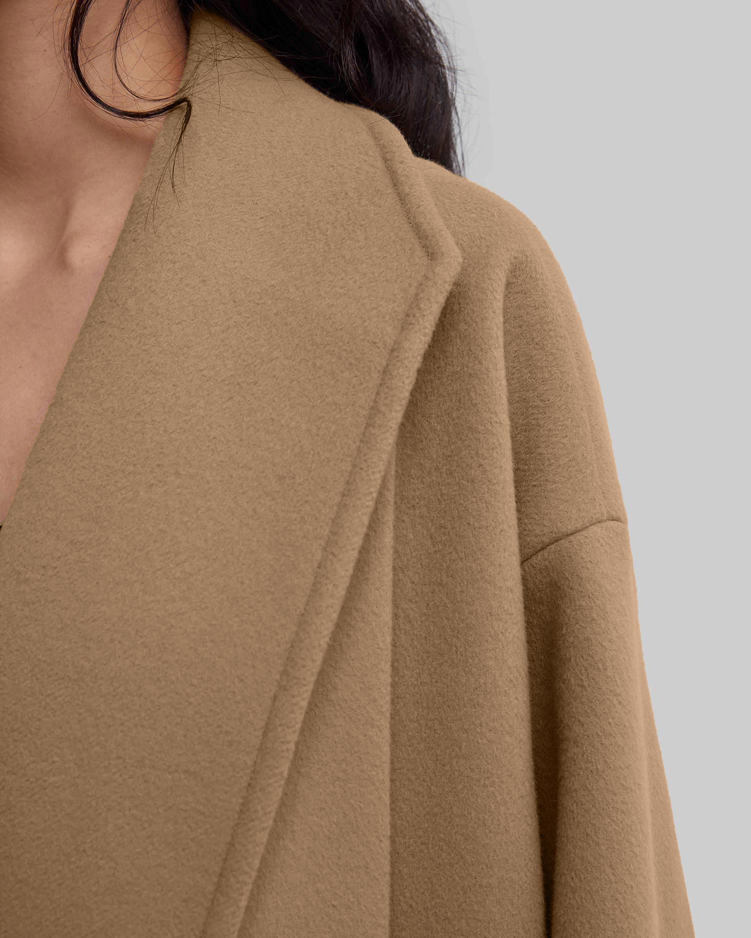 100% Woolen Overcoat with Box Pleats image 3