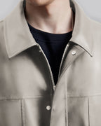 Multi-Pocket Leather-Like Long Coat image 5