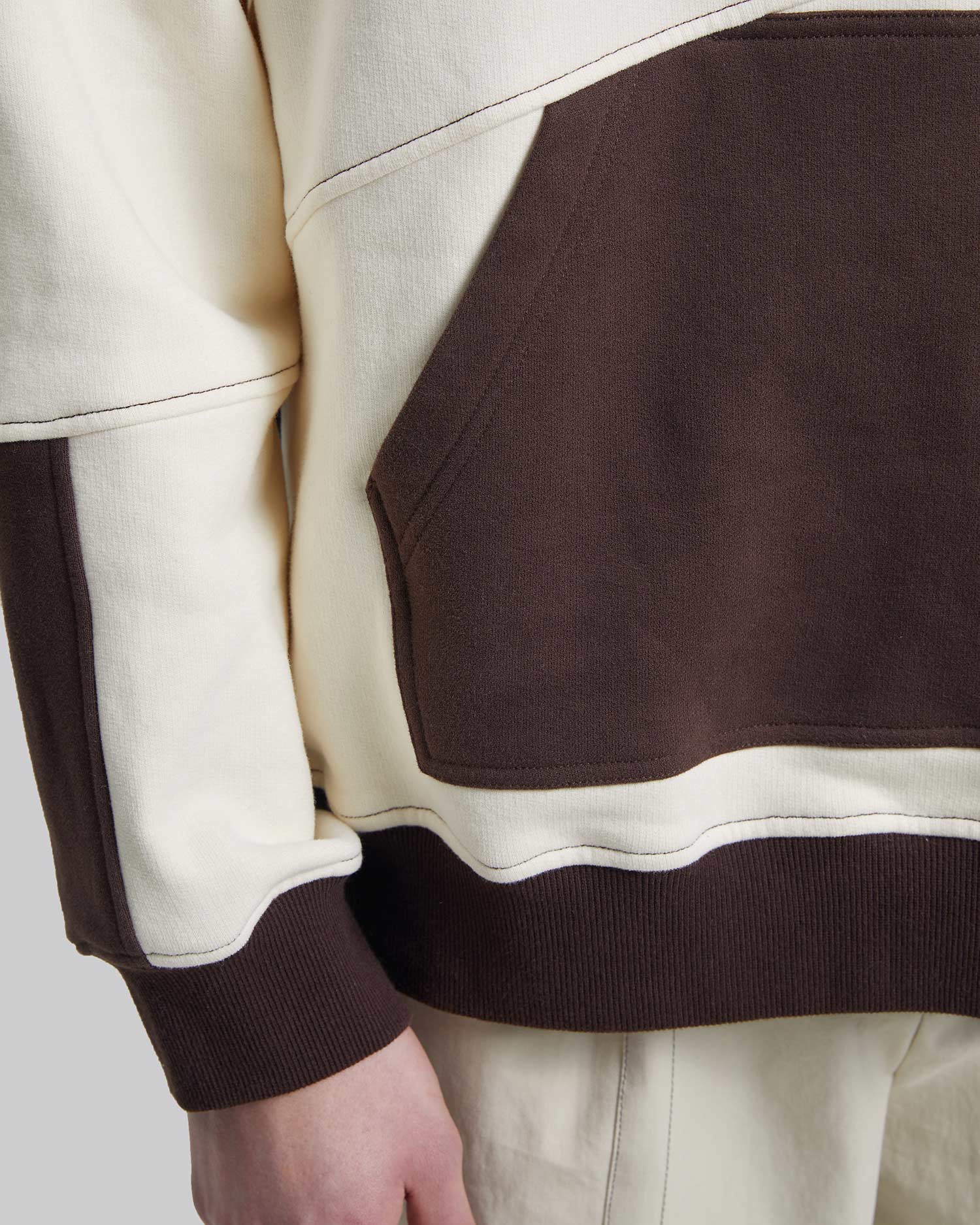 Two-Tone Half-Zip Sweatshirt image 3
