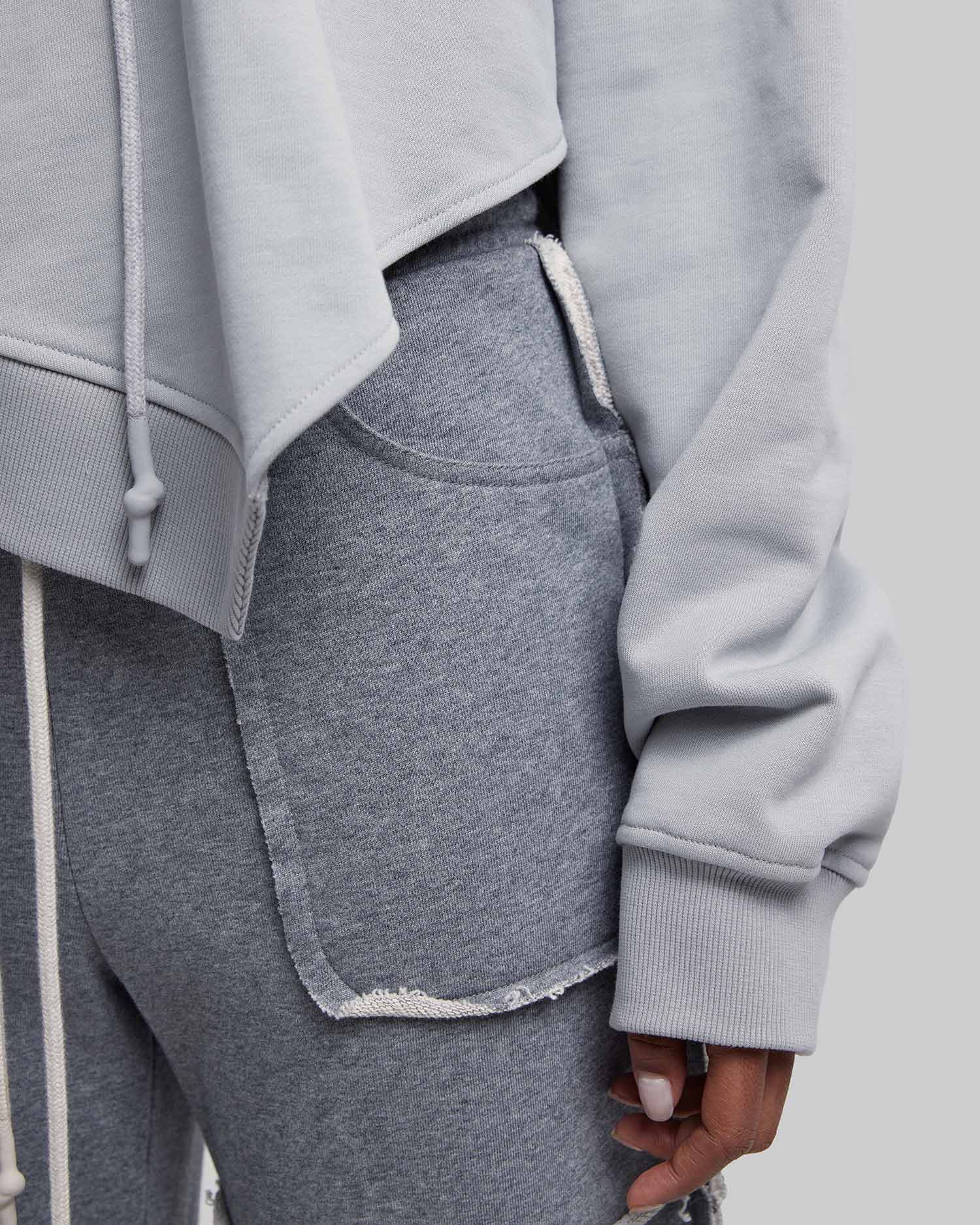Grey Sweatshirt with Features image 4