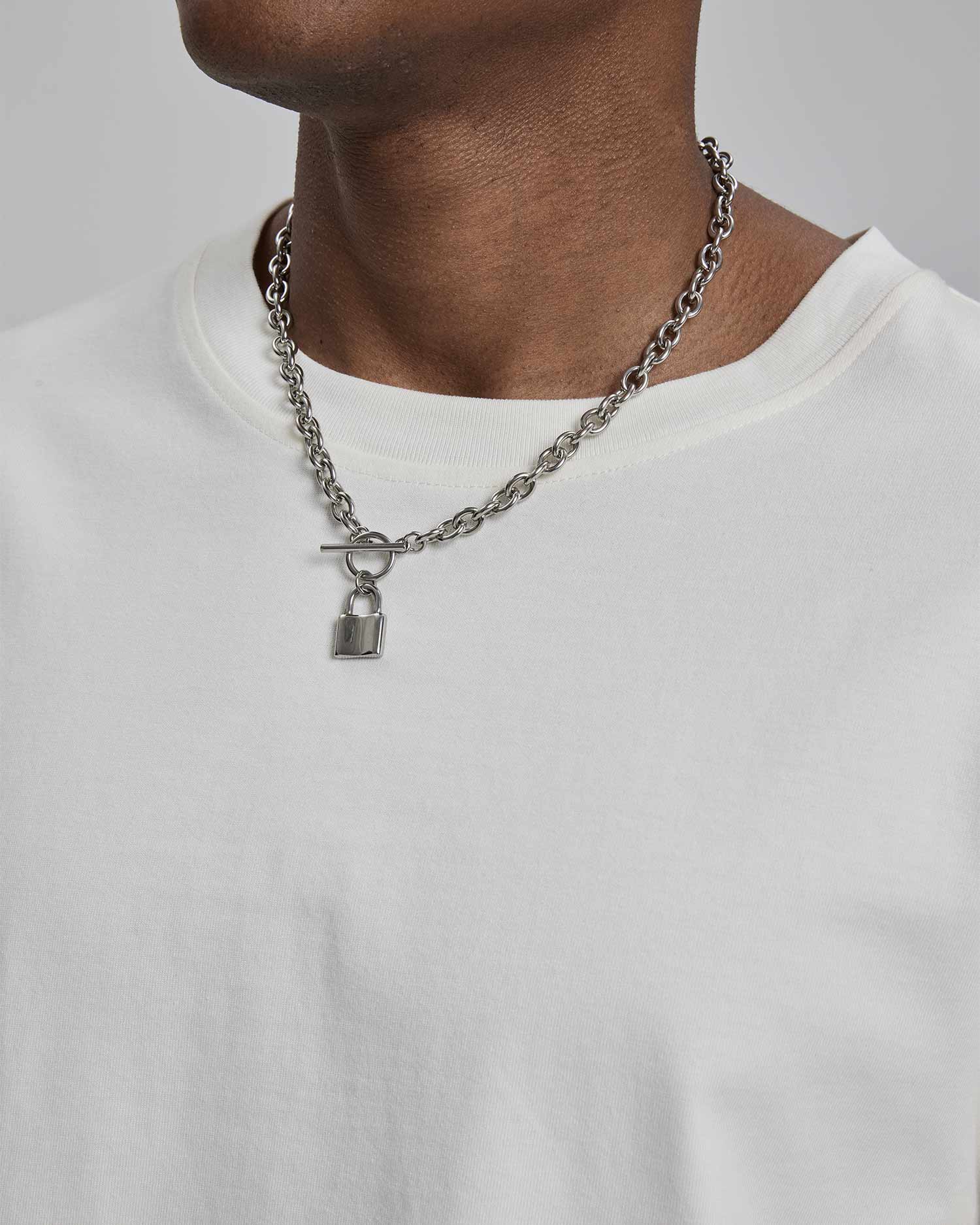 Padlock Chain Necklace image 2