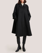 Pointed Collar Wool-Cashmere Long Coat image 1
